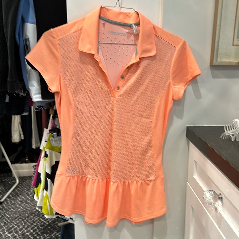 Adidas Size Small Golf top with ruffle